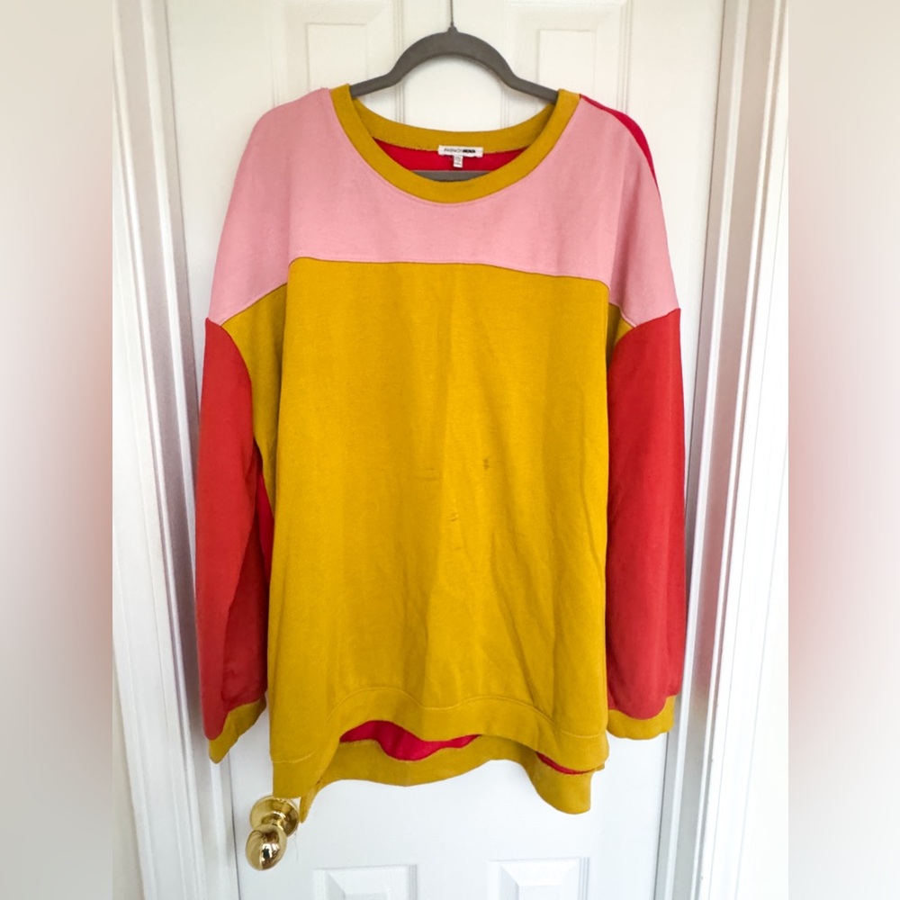 Plus Size Multicolour Sweater